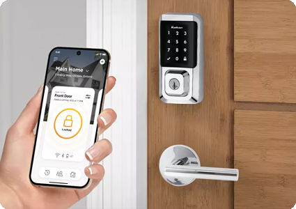 Residential Smart Lock_Kwikset Kwikset Smart Lock on Front Door